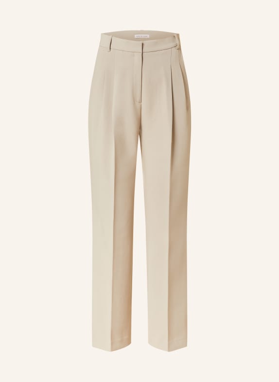 MRS & HUGS Wide leg trousers TAUPE