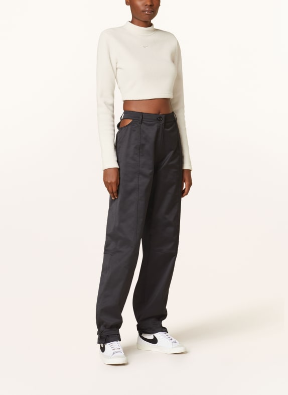 Nike Cropped shirt SPORTSWEAR PHOENIX PLUSH LICHTGRIJS