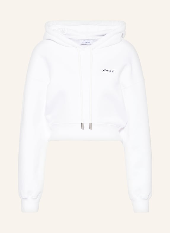 Off-White Cropped-Hoodie WEISS