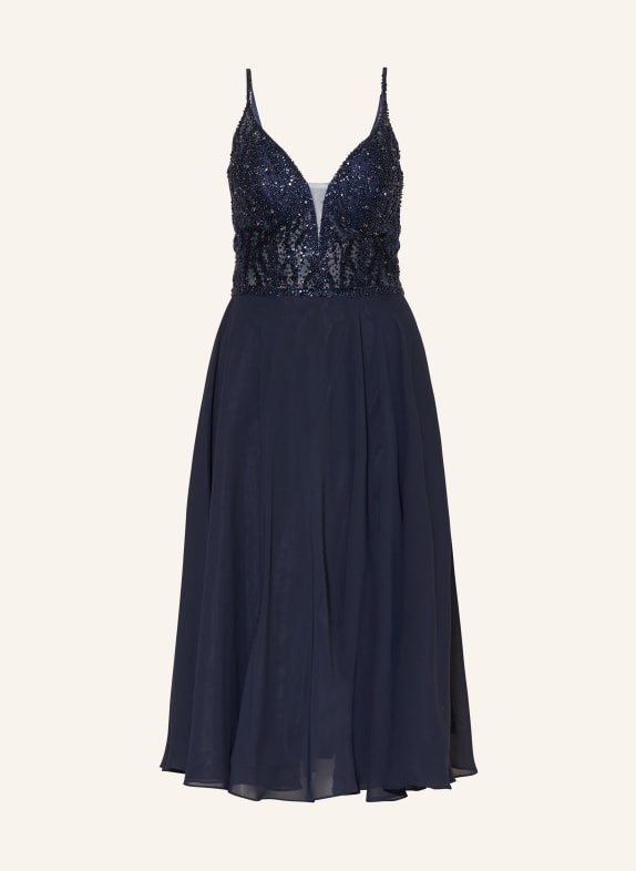 Hey Kyla Cocktail dress with sequins and decorative gems DARK BLUE