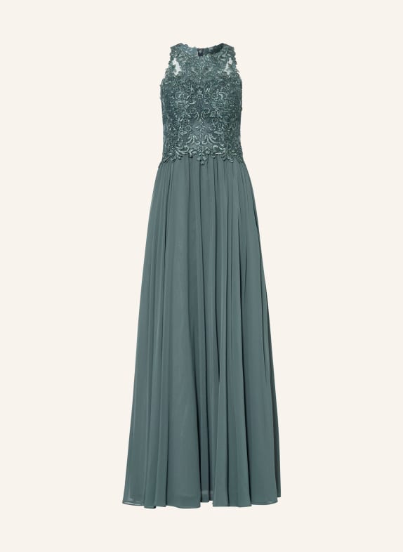 Hey Kyla Evening dress with decorative gems and lace TURQUOISE