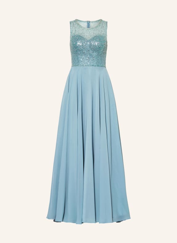Hey Kyla Evening dress with sequins and decorative gems TURQUOISE