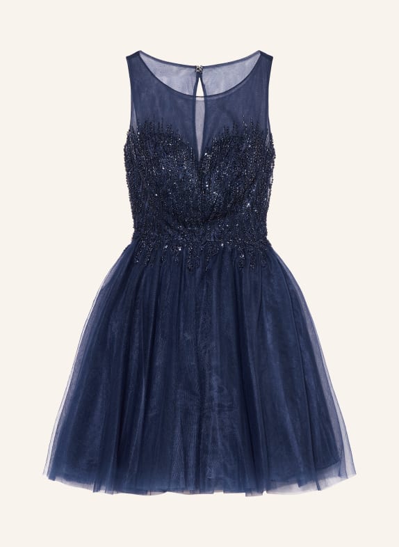 Hey Kyla Cocktail dress with sequins and decorative beads DARK BLUE