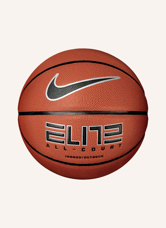 Nike Piłka do koszykówki ELITE ALL COURT 8P POMARAŃCZOWY/ CZARNY