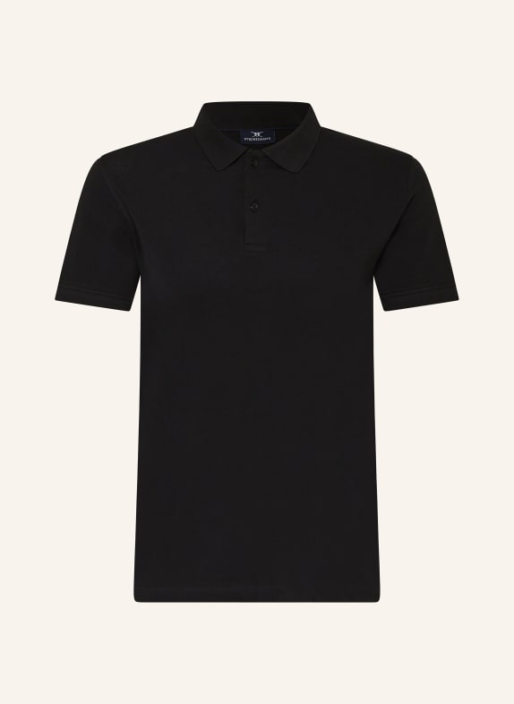 STROKESMAN'S Piqué polo shirt BLACK