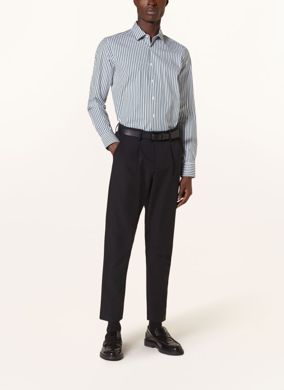 PAUL Slim fit skjorte HVID / GRØN