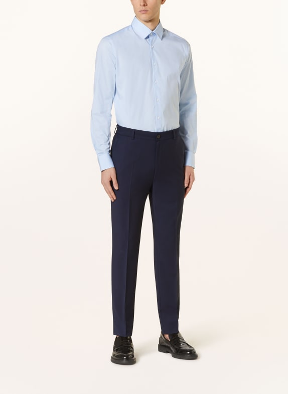 PAUL Slim fit skjorte LYSEBLÅ