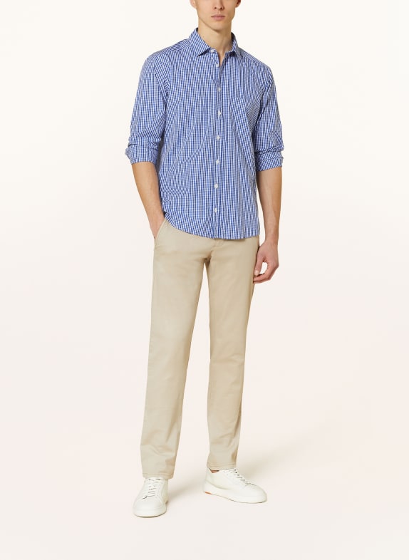 STROKESMAN'S Hemd Regular Fit WEISS / BLAU