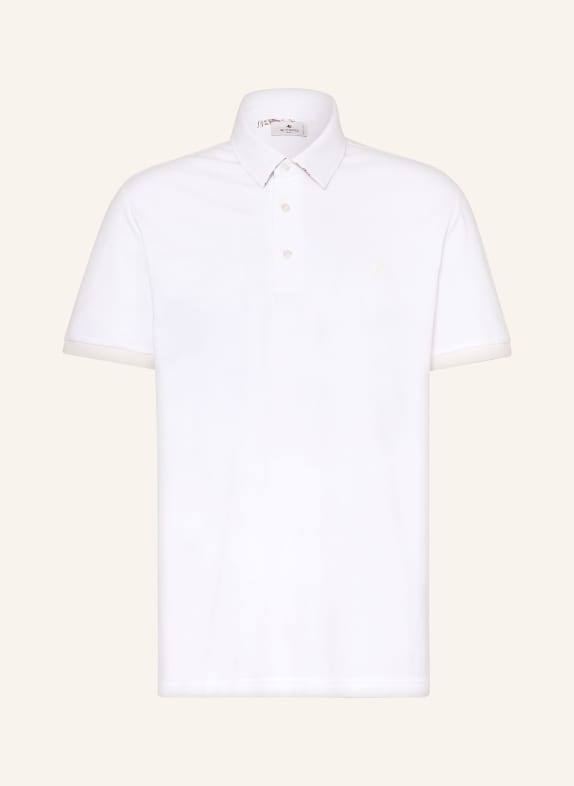 ETRO Piqué-Poloshirt Regular Fit WEISS