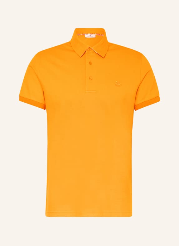 ETRO Piqué-Poloshirt Regular Fit ORANGE