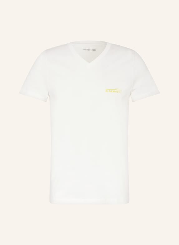 SCHIESSER Pajama shirt MIX + RELAX WHITE/ YELLOW
