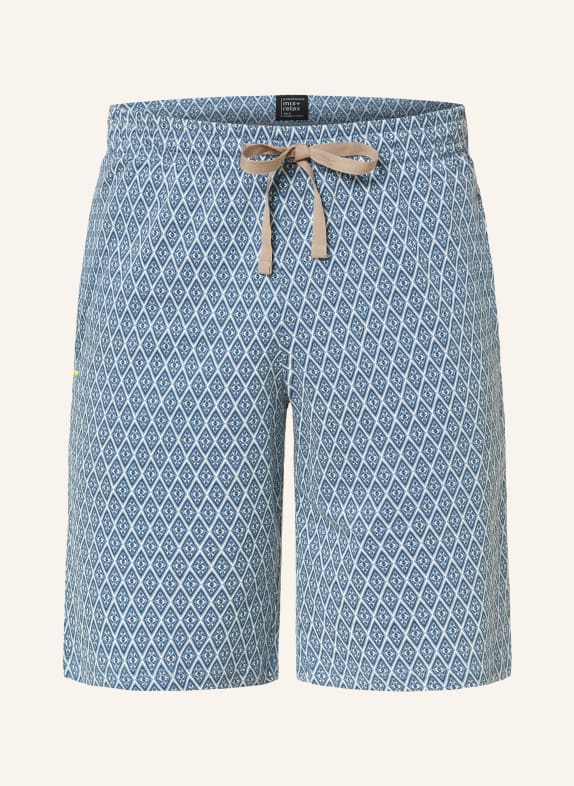 SCHIESSER Pajama shorts MIX + RELAX BLUE GRAY/ BLUE/ WHITE