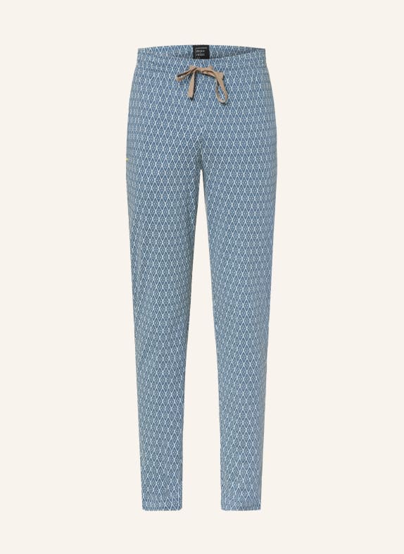SCHIESSER Pajama pants MIX + RELAX BLUE GRAY/ BLUE/ WHITE