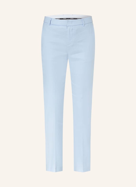 Dondup Trousers KASYA with linen LIGHT BLUE