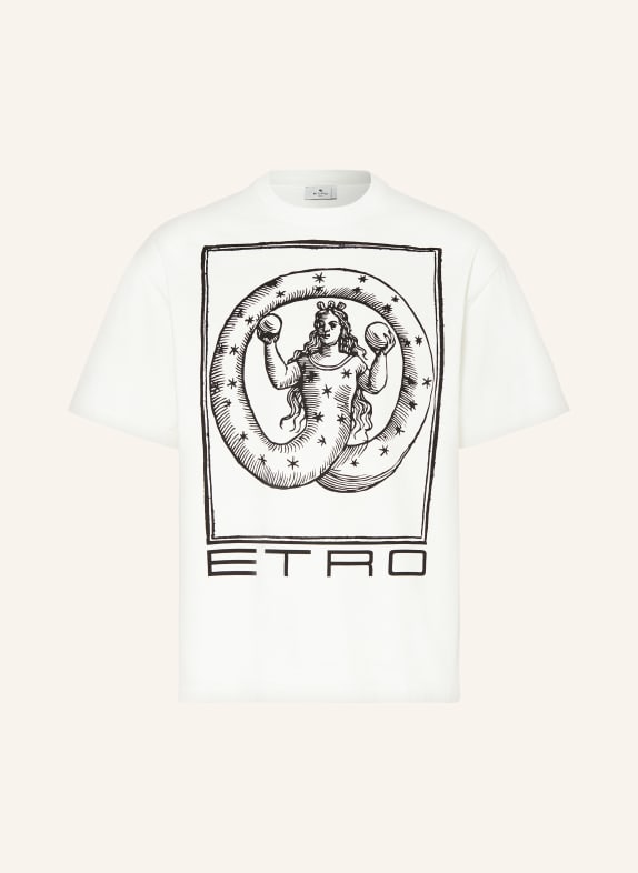 ETRO T-Shirt WEISS/ SCHWARZ