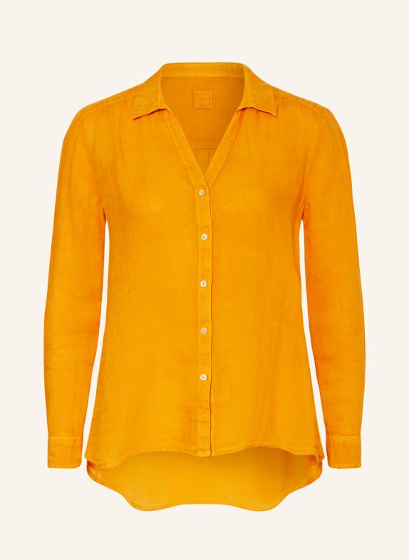 120%lino Linen blouse DARK YELLOW