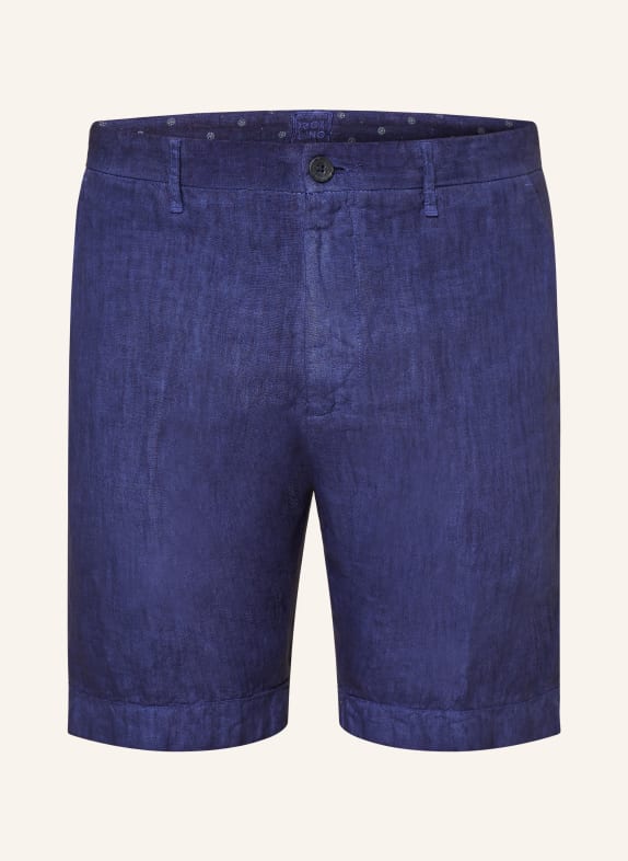 120%lino Linen shorts DARK BLUE
