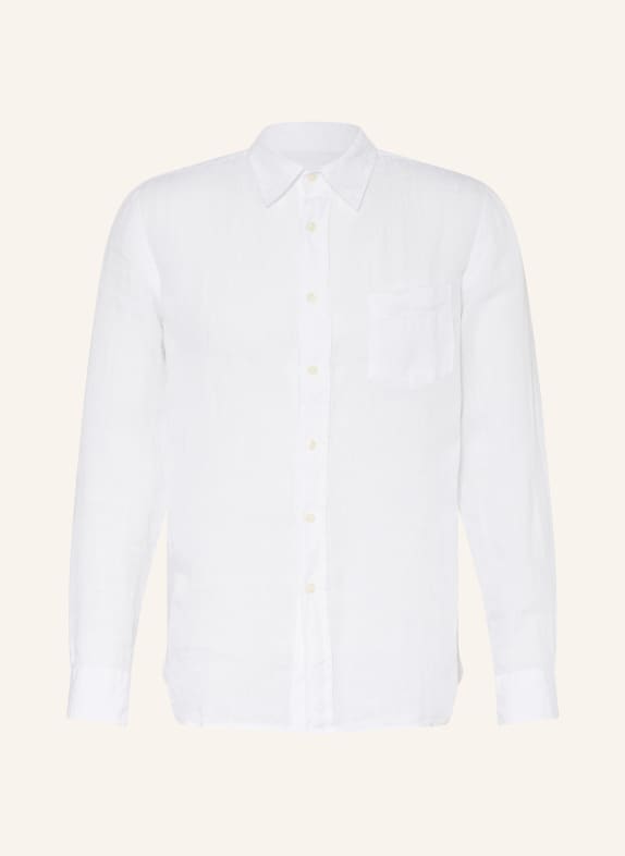 120%lino Linen shirt regular fit WHITE