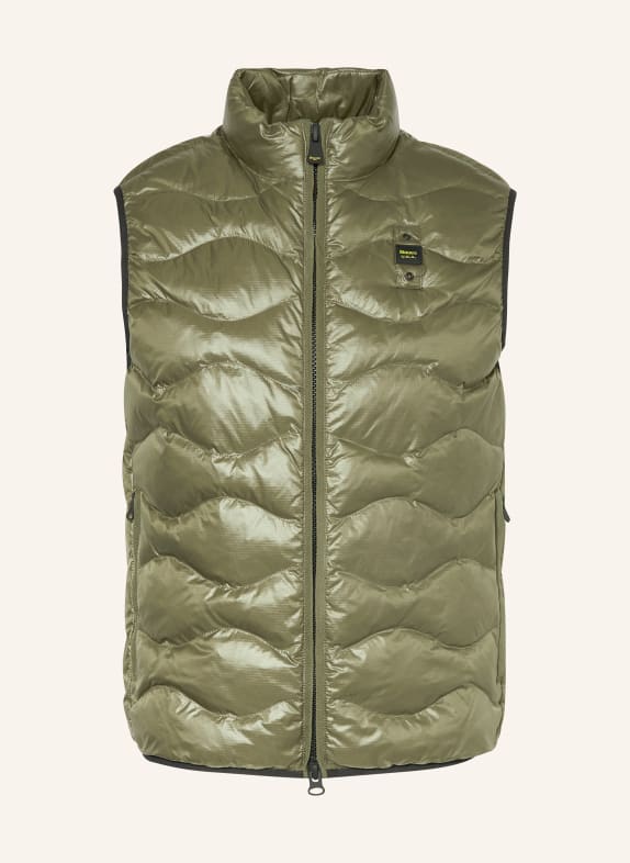 Blauer Quilted vest with DUPONT™ SORONA® insulation OLIVE