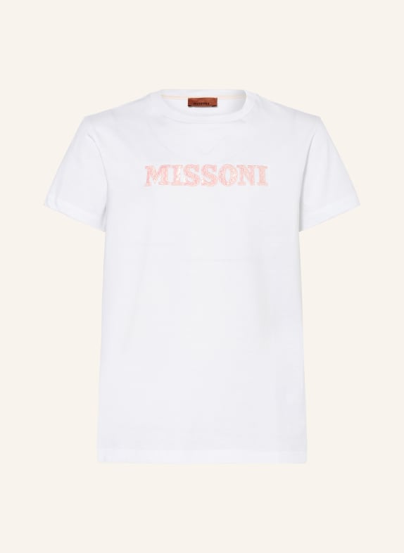 MISSONI T-Shirt mit Pailletten WEISS