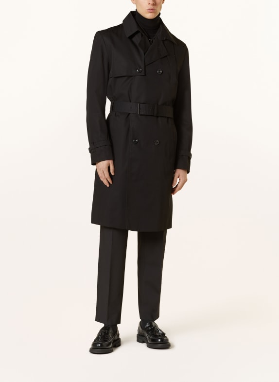 HUGO Trench coat MALUKS BLACK