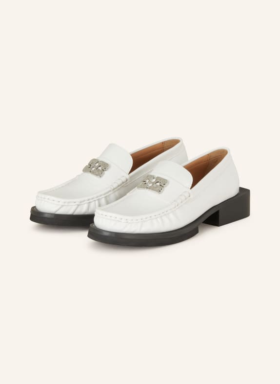 GANNI Loafers WHITE