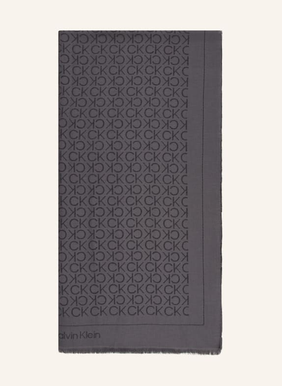 Calvin Klein Scarf GRAY/ BLACK