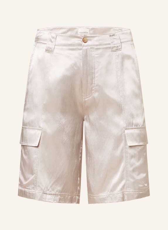 CLOSED Cargo shorts in silk SILVER