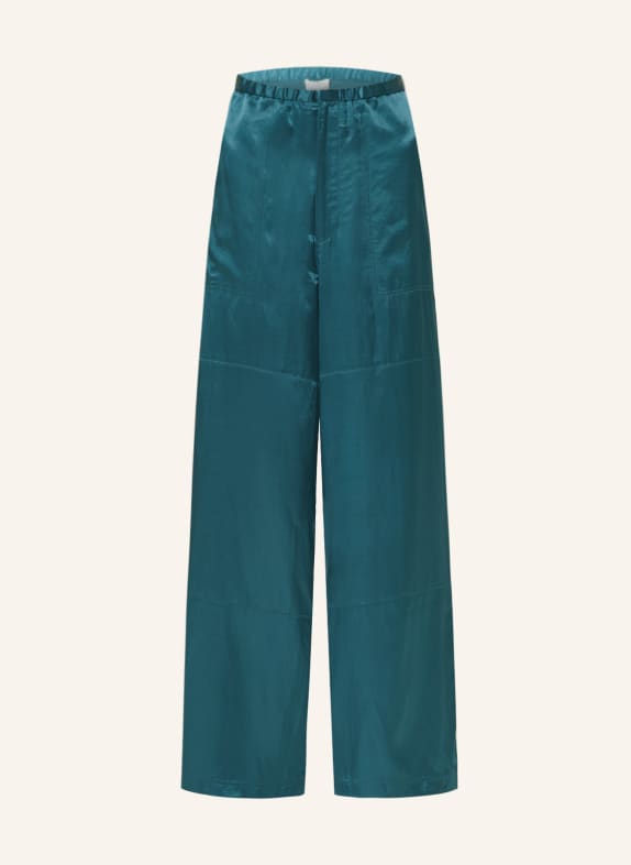 CLOSED Wide leg trousers WYNNETH in satin TEAL
