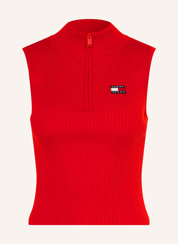 TOMMY JEANS Knit top RED