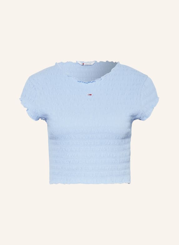 TOMMY JEANS Cropped-Shirt HELLBLAU