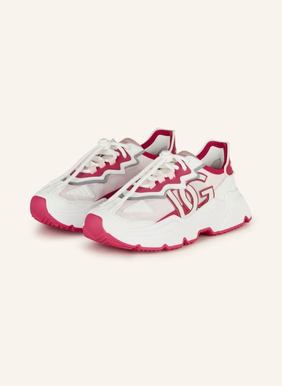 DOLCE & GABBANA Sneakers DAYMASTER WHITE/ LIGHT PINK/ PINK