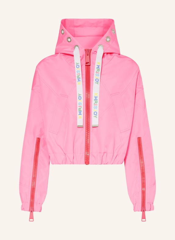 KHRISJOY Cropped bomber jacket CP01 CANDY PINK