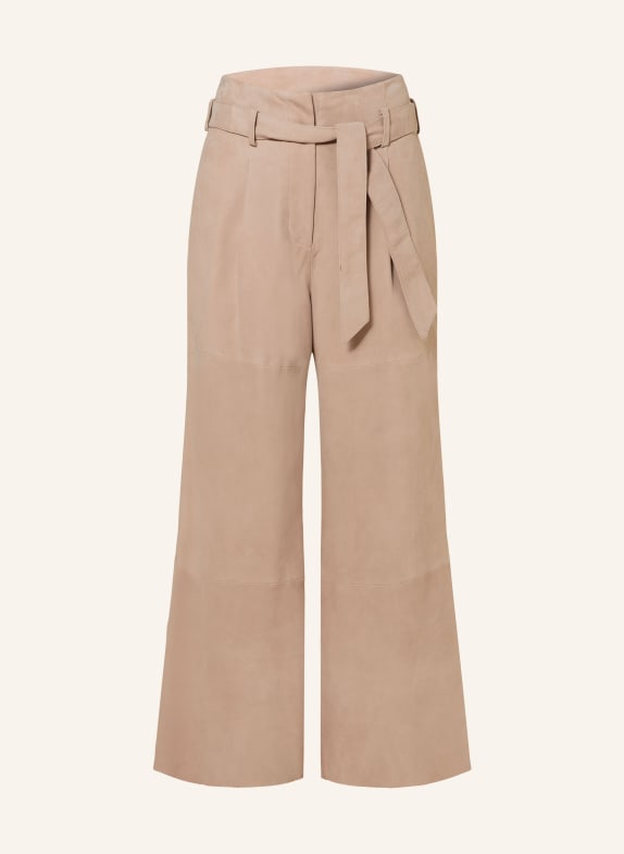 JOOP! 7/8 leather trousers ROSE