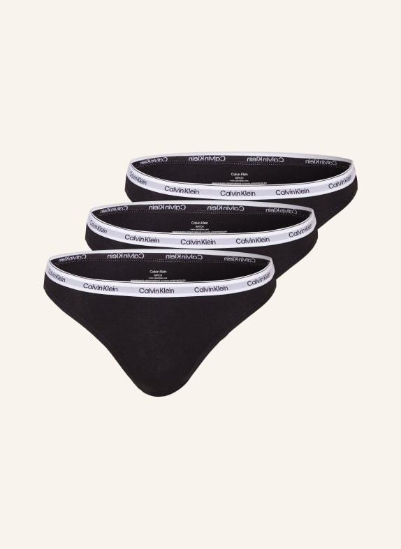 Calvin Klein 3-pack briefs MODERN LOGO BLACK