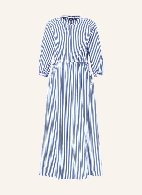 JOOP! Dress with 3/4 sleeves BLUE/ WHITE
