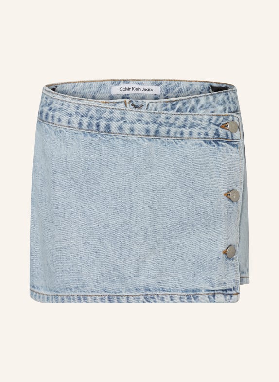 Calvin Klein Spódnico-spodnie jeansowe POWDER JASNONIEBIESKI