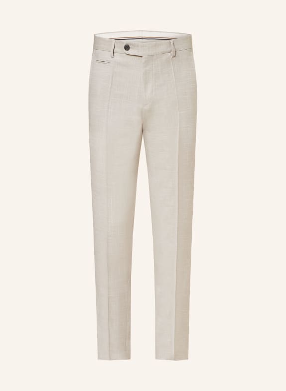 BOSS Suit trousers GENIUS slim fit 131 Open White