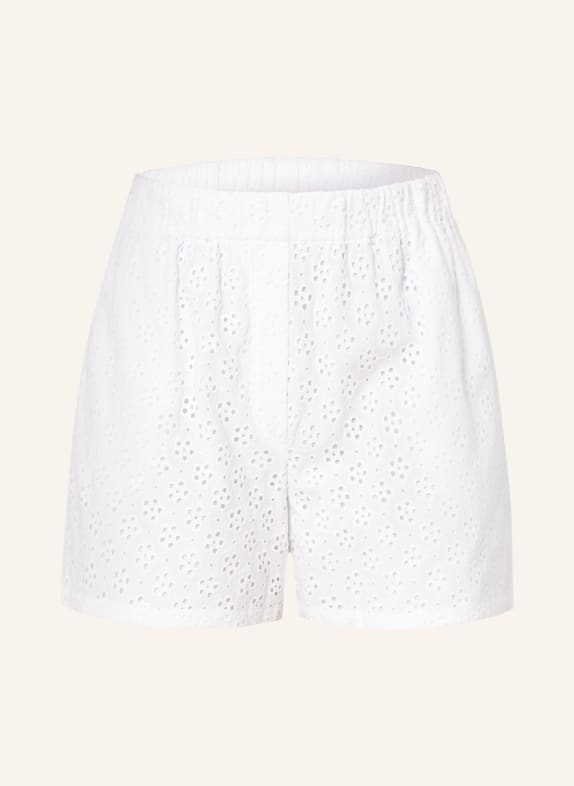 KENZO Shorts made of broderie anglaise WHITE