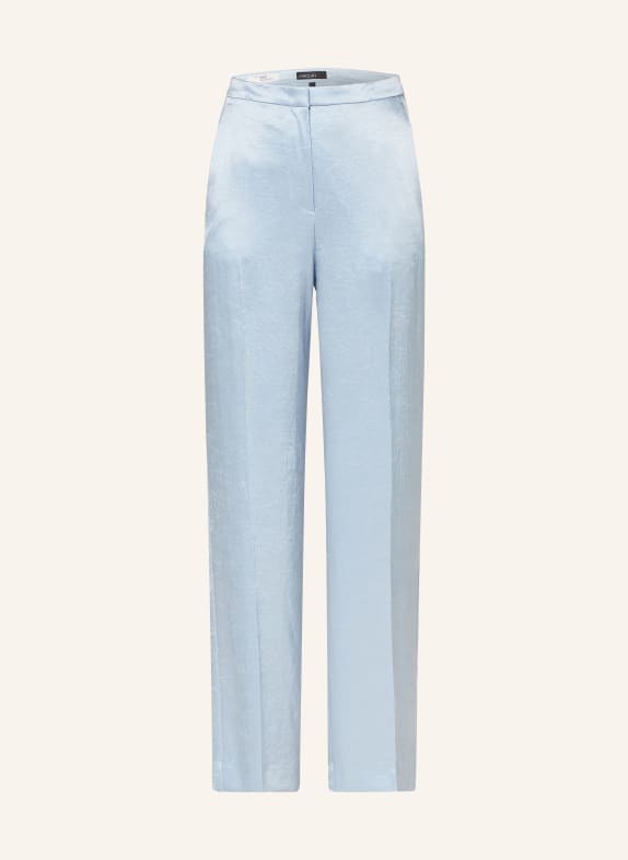 MARC CAIN Wide leg trousers WUKARI in satin LIGHT BLUE