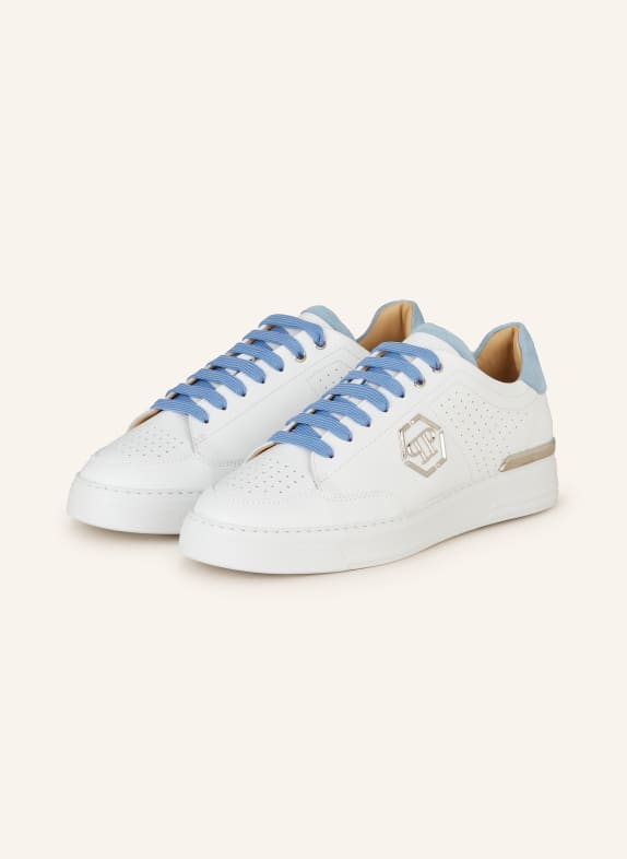 PHILIPP PLEIN Sneakers WHITE/ LIGHT BLUE