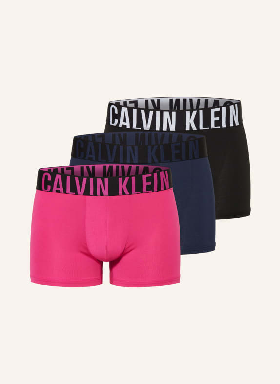 Calvin Klein 3er-Pack Boxershorts INTENSE POWER PINK/ DUNKELBLAU