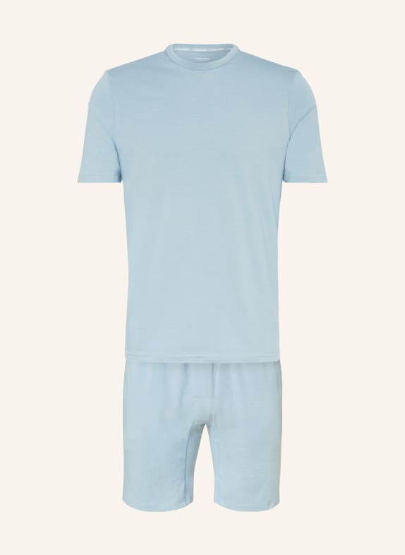 Calvin Klein Shorty-Schlafanzug COTTON STRETCH BLAU
