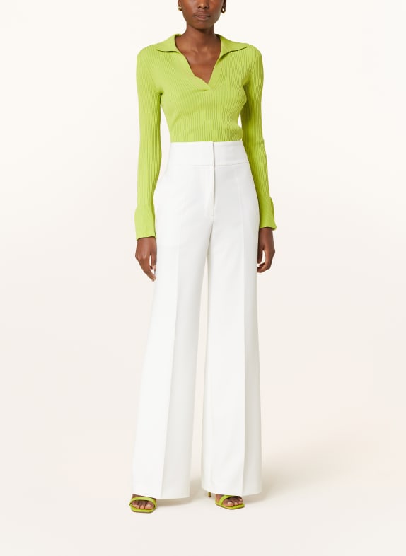 HUGO Wide leg trousers HIMIA WHITE