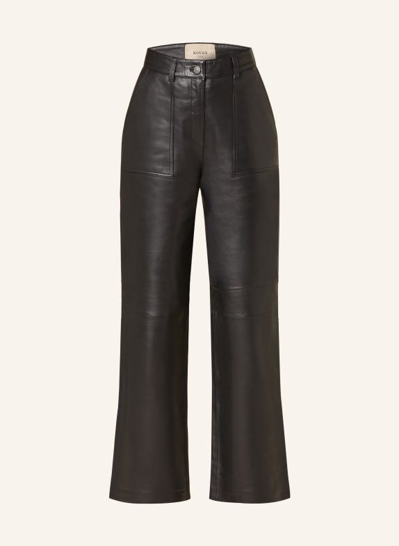 ROUGE VILA Leather trousers VITALIA BLACK