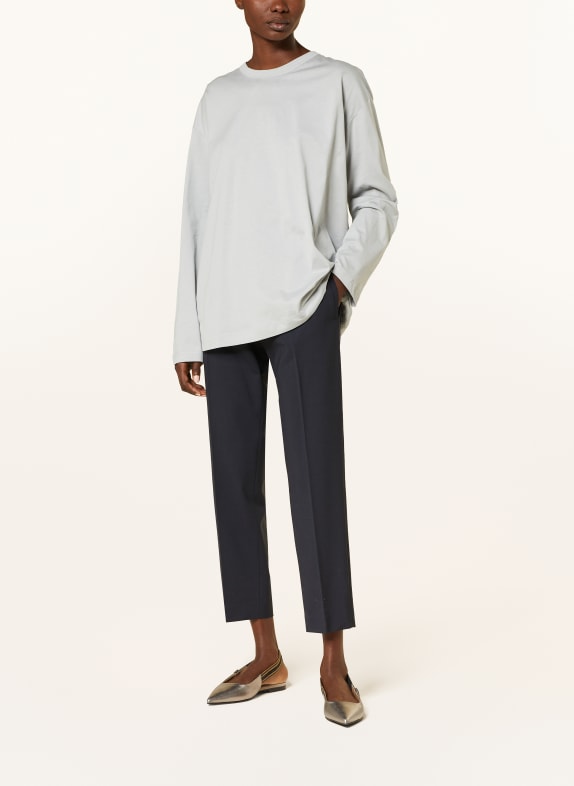 FABIANA FILIPPI Longsleeve in materiaalmix LICHTGRIJS