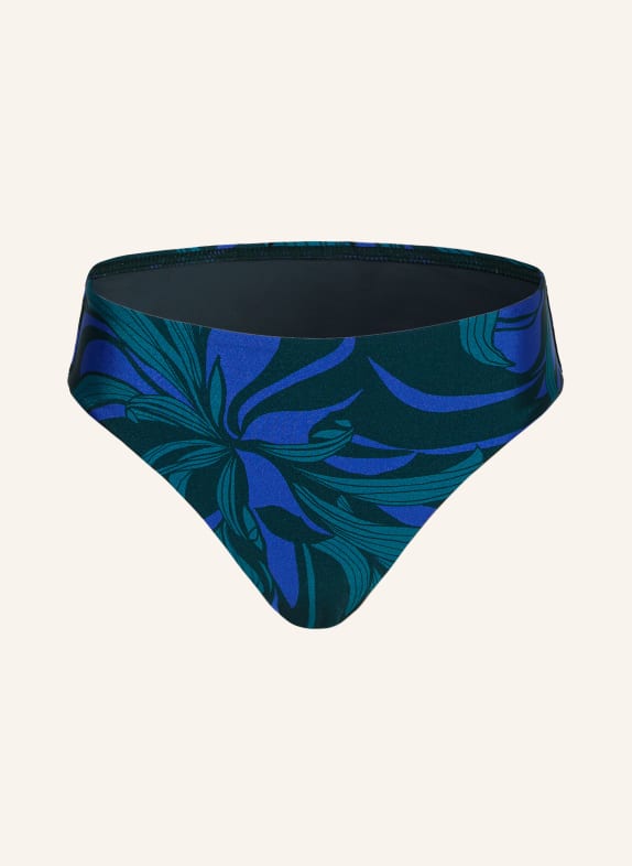 JETS Australia High-waist bikini bottoms QUEEN OF THE NIGHT DARK GREEN/ BLUE