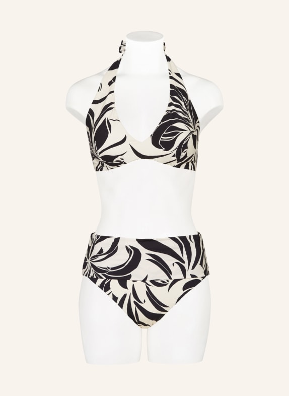 JETS Australia Bikini broekje met hoge taille QUEEN OF THE NIGHT CRÈME / ZWART