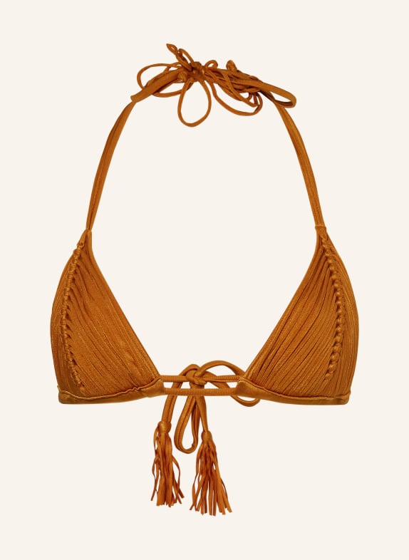 PQ Triangel-Bikini-Top SAND DUNE ISLA DUNKELGELB