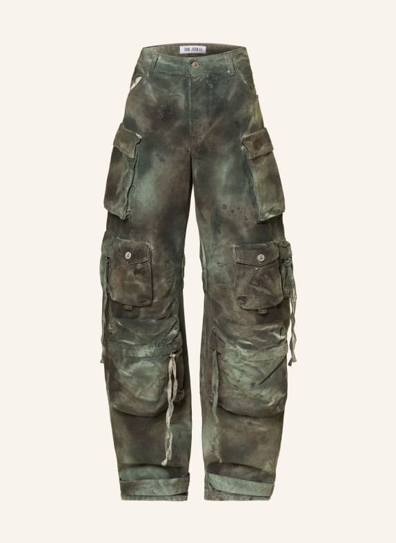 THE ATTICO Cargo pants FERN GREEN/ TAUPE